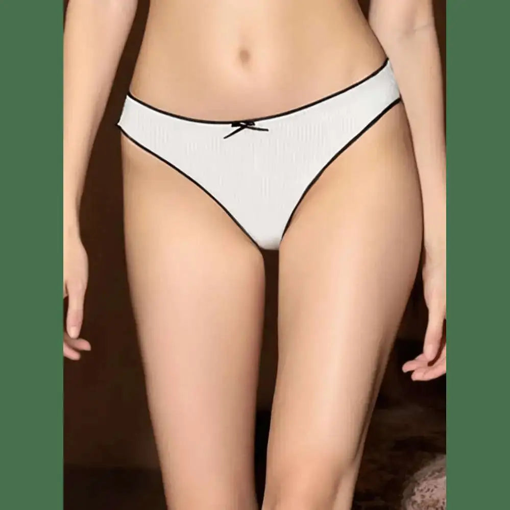 3PCS Women's Thongs Cotton Panties Ladies Sexy Thongs Low Waist Seamless Panties Comfortable G - String Women Underwear Panties - The Lady's Haven