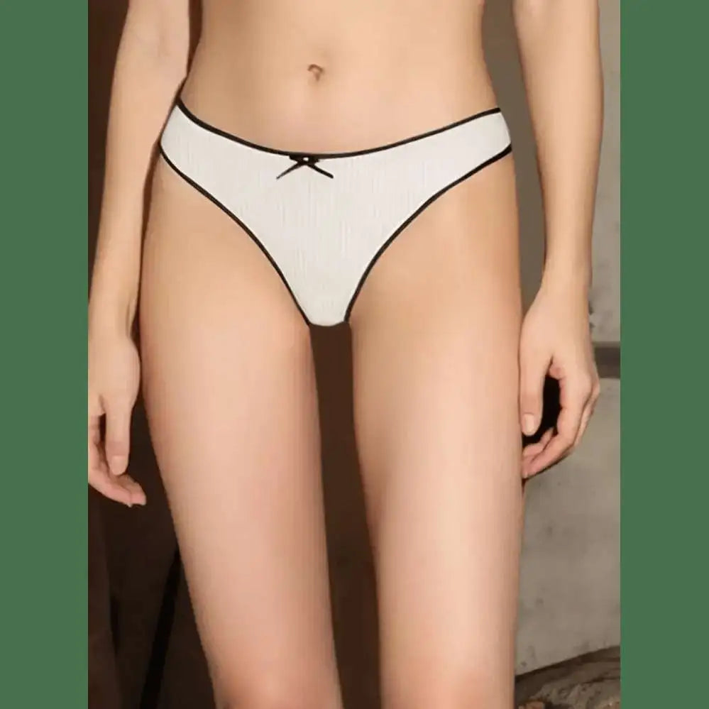 3PCS Women's Thongs Cotton Panties Ladies Sexy Thongs Low Waist Seamless Panties Comfortable G - String Women Underwear Panties - The Lady's Haven