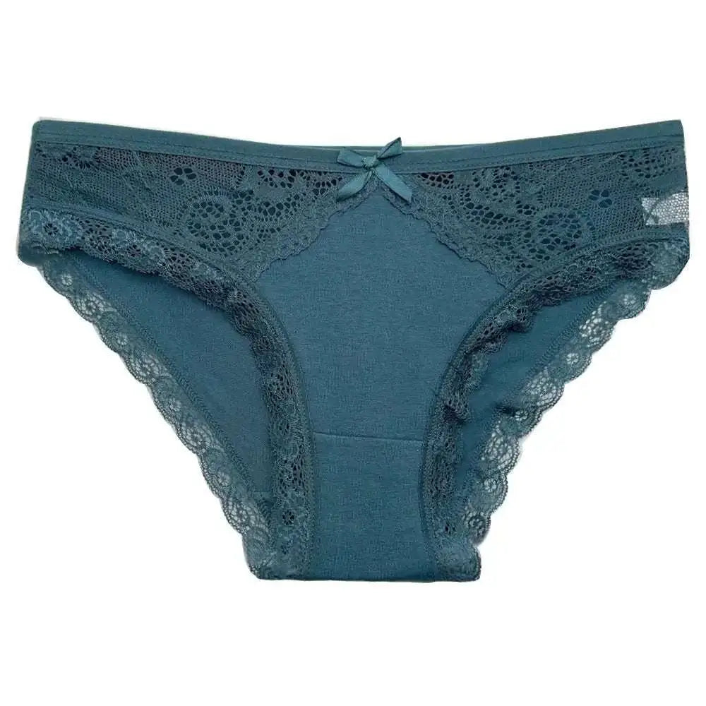 5 PCS/SET New Arrival Low Rise Ladies Sexy Lace Panty Underpants Panties For Women Lingerie Cotton Briefs - The Lady's Haven