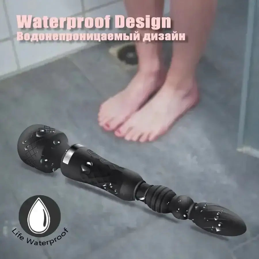 AV Magic Wand Anal Plug Double - ended Vibrators Women G - spot Clit Stimulator Men Butt Plug Masturbator Sex Toys for Couples - The Lady's Haven