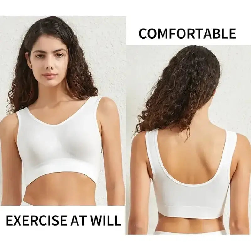 Women's S - 5XL Seamless Bra Push - Up Sports Bra Non - wire Crop Tops Solid Color Sexy Lingerie No Pads Breathable Female Brassiere - The Lady's Haven