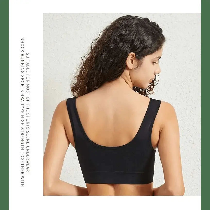 Women's S - 5XL Seamless Bra Push - Up Sports Bra Non - wire Crop Tops Solid Color Sexy Lingerie No Pads Breathable Female Brassiere - The Lady's Haven