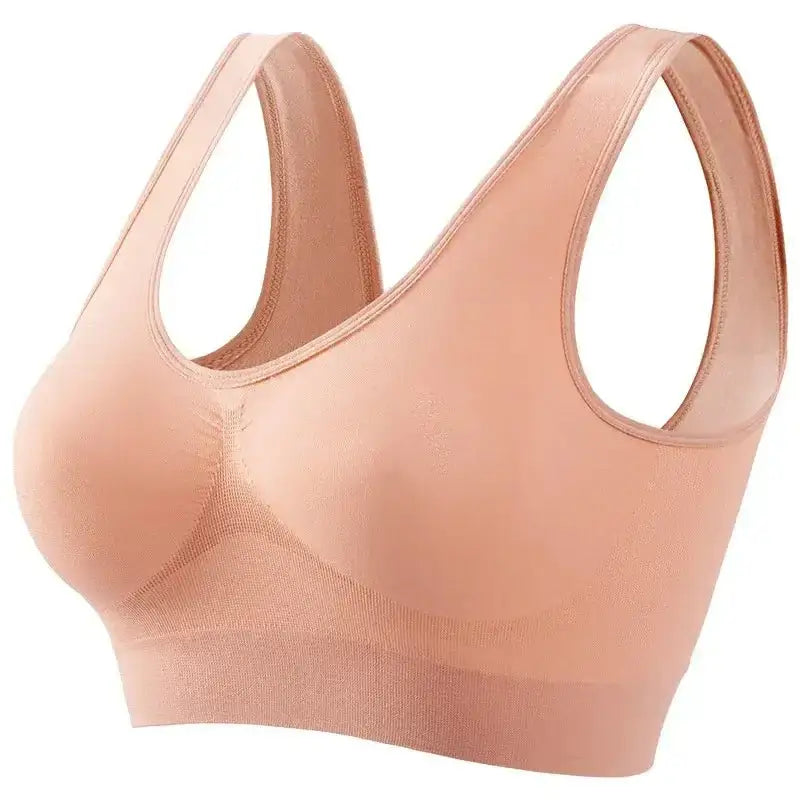 Women's S - 5XL Seamless Bra Push - Up Sports Bra Non - wire Crop Tops Solid Color Sexy Lingerie No Pads Breathable Female Brassiere - The Lady's Haven