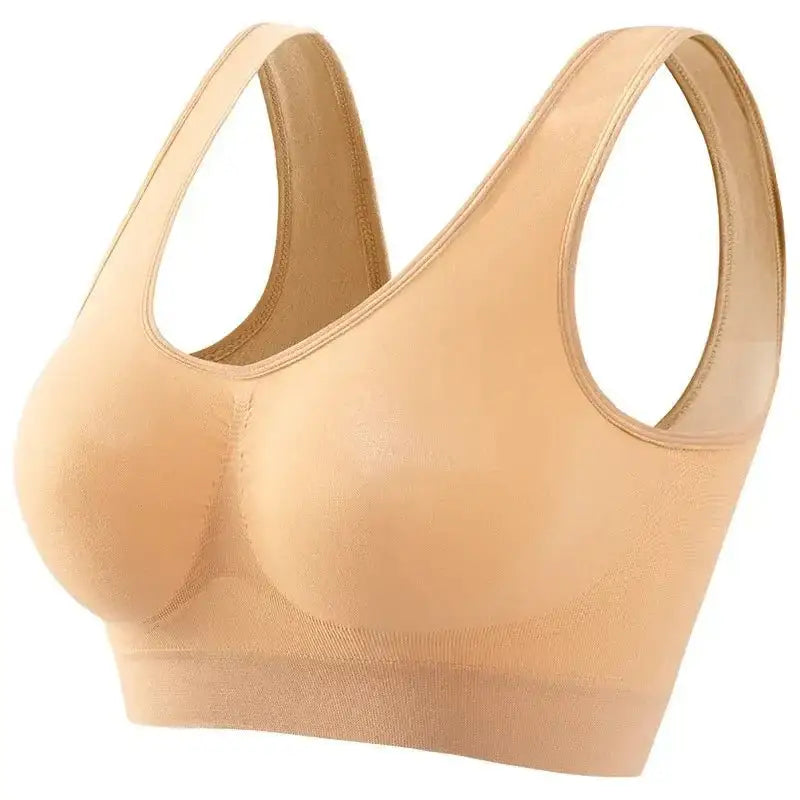 Women's S - 5XL Seamless Bra Push - Up Sports Bra Non - wire Crop Tops Solid Color Sexy Lingerie No Pads Breathable Female Brassiere - The Lady's Haven