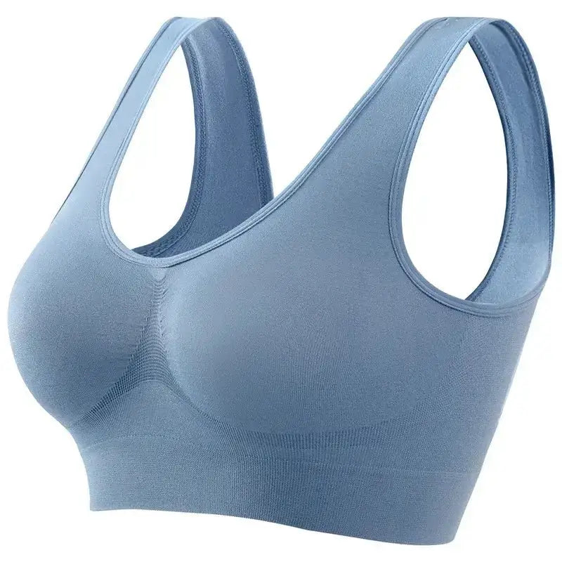 Women's S - 5XL Seamless Bra Push - Up Sports Bra Non - wire Crop Tops Solid Color Sexy Lingerie No Pads Breathable Female Brassiere - The Lady's Haven