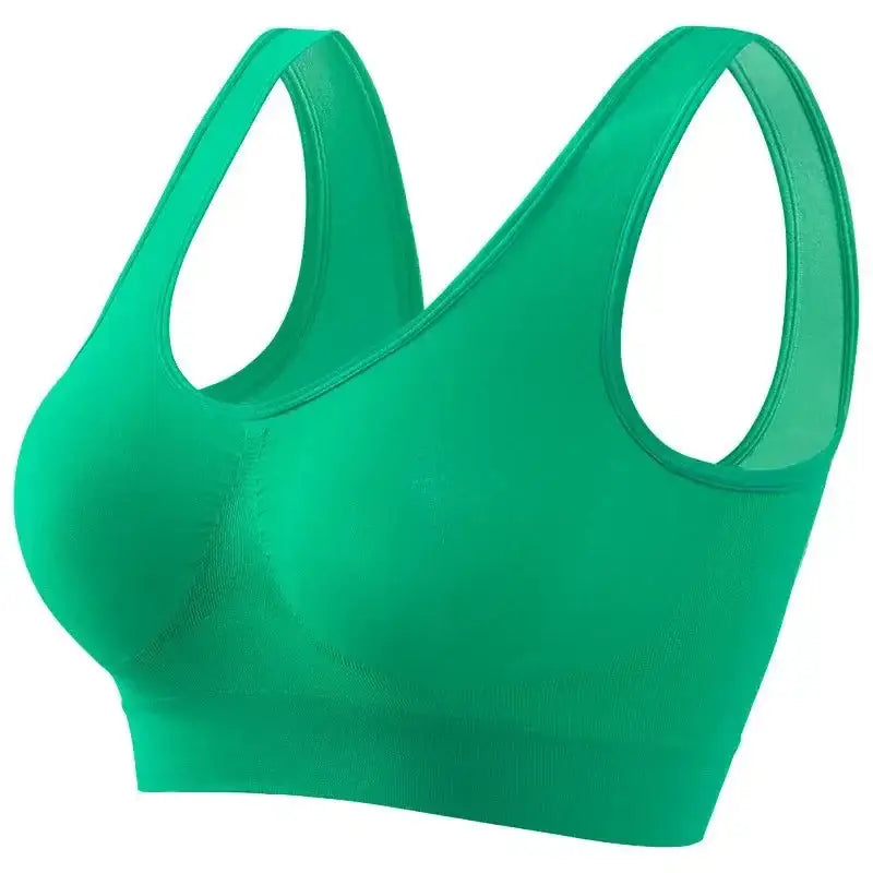 Women's S - 5XL Seamless Bra Push - Up Sports Bra Non - wire Crop Tops Solid Color Sexy Lingerie No Pads Breathable Female Brassiere - The Lady's Haven