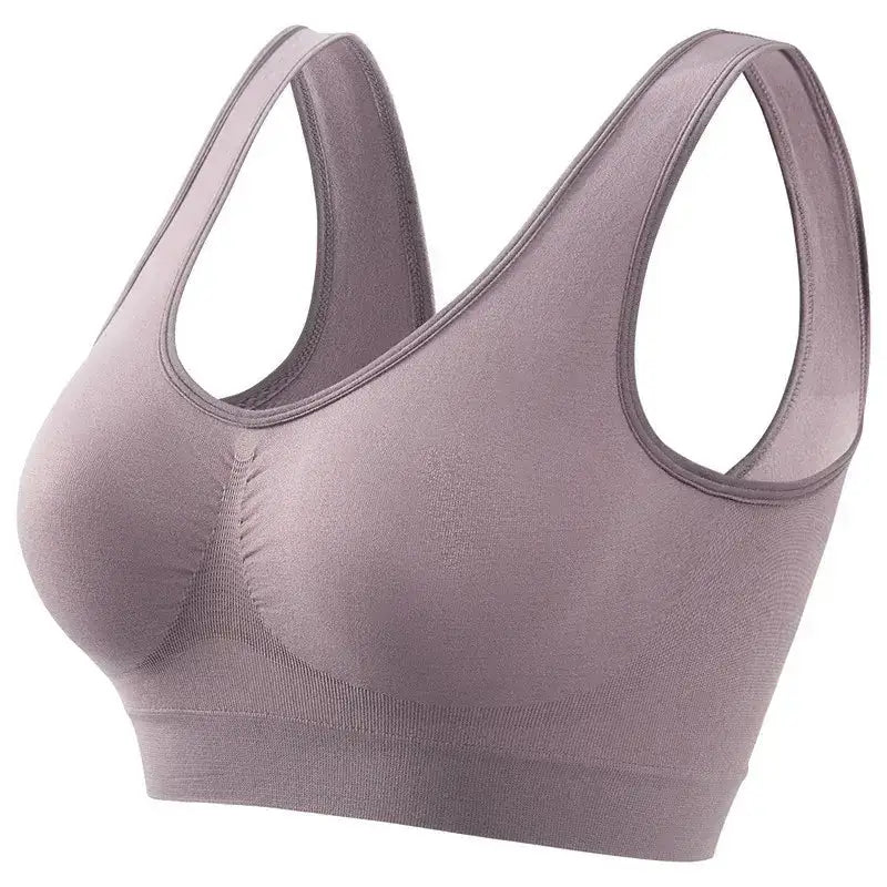 Women's S - 5XL Seamless Bra Push - Up Sports Bra Non - wire Crop Tops Solid Color Sexy Lingerie No Pads Breathable Female Brassiere - The Lady's Haven