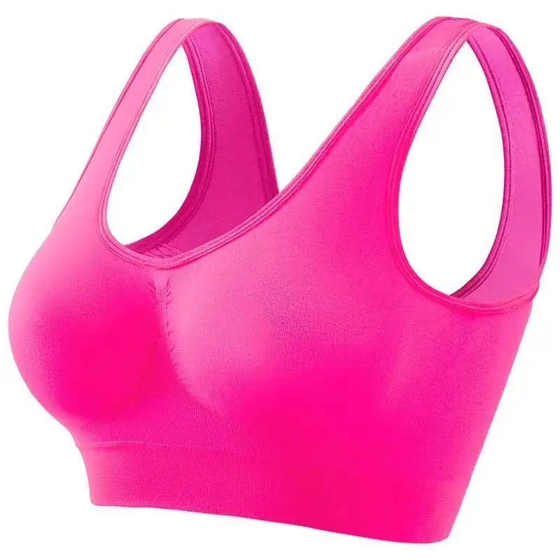 Women's S - 5XL Seamless Bra Push - Up Sports Bra Non - wire Crop Tops Solid Color Sexy Lingerie No Pads Breathable Female Brassiere - The Lady's Haven