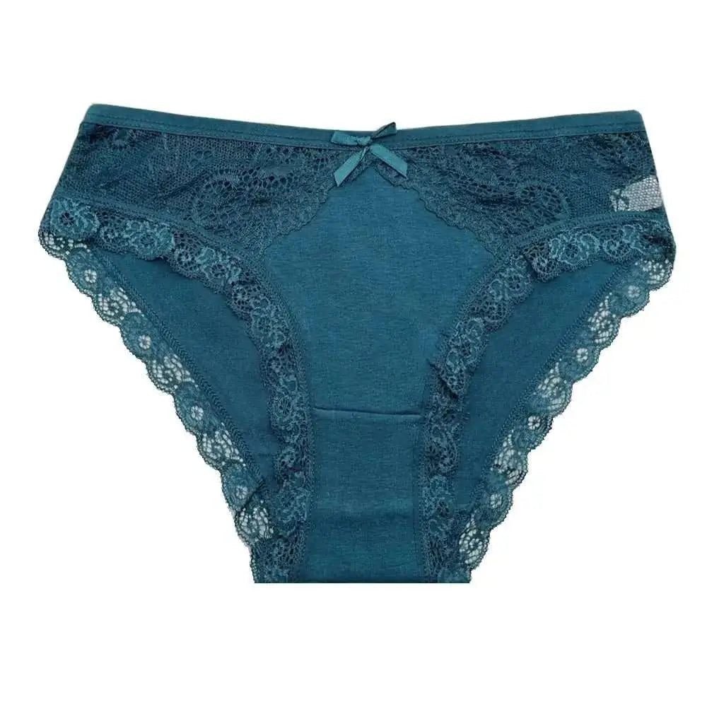 5 PCS/SET New Arrival Low Rise Ladies Sexy Lace Panty Underpants Panties For Women Lingerie Cotton Briefs - The Lady's Haven