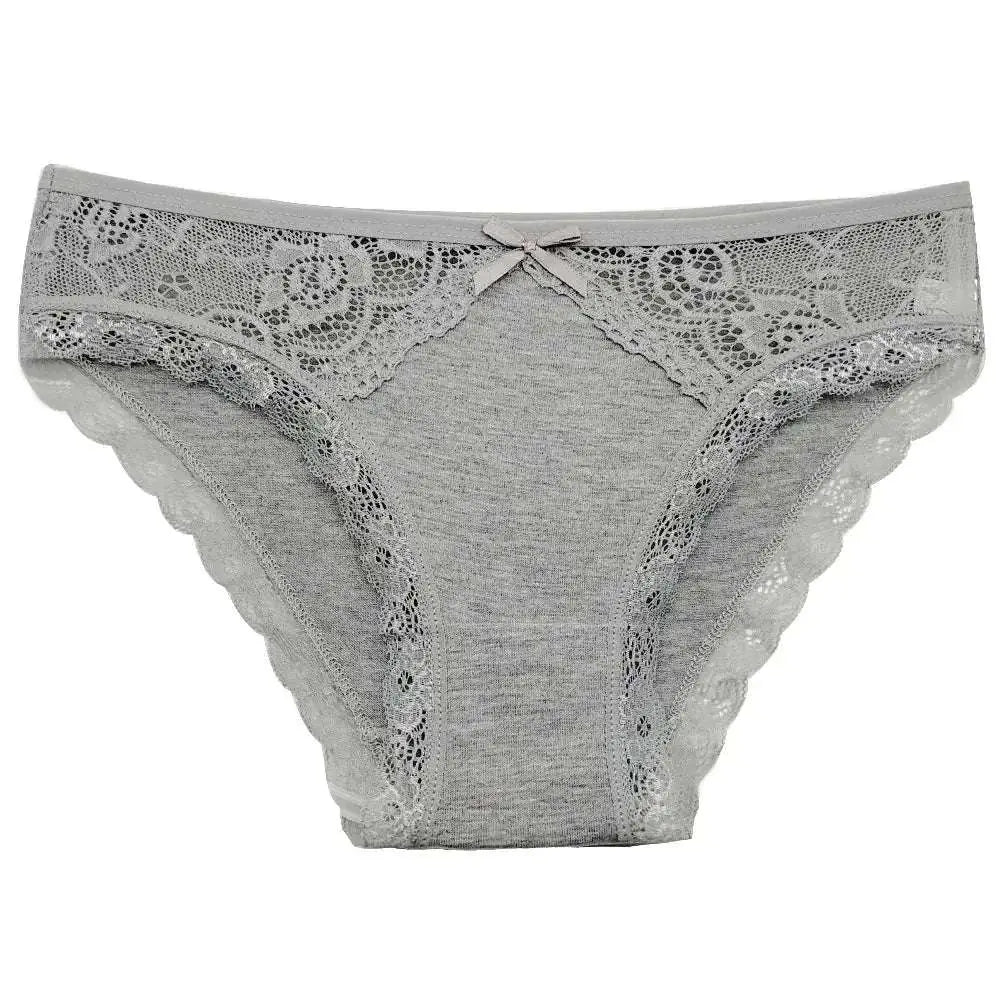 5 PCS/SET New Arrival Low Rise Ladies Sexy Lace Panty Underpants Panties For Women Lingerie Cotton Briefs - The Lady's Haven