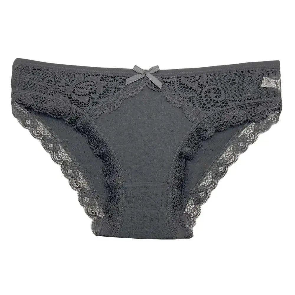 5 PCS/SET New Arrival Low Rise Ladies Sexy Lace Panty Underpants Panties For Women Lingerie Cotton Briefs - The Lady's Haven