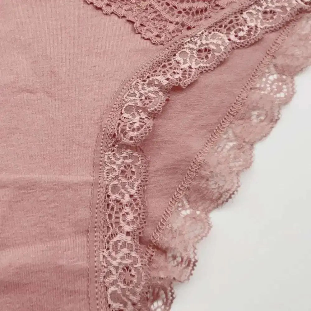 5 PCS/SET New Arrival Low Rise Ladies Sexy Lace Panty Underpants Panties For Women Lingerie Cotton Briefs - The Lady's Haven
