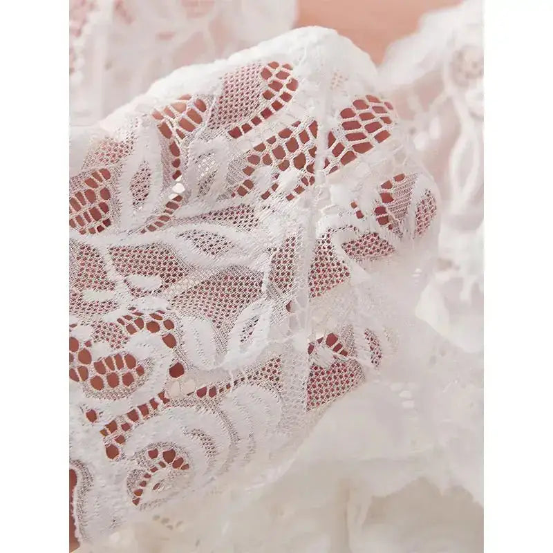A Set Of Woman Underwear Nightgown Thong Sets Plus Size Suspender Lace Lingerie Sexy Accessories Erotic Bra Nightdress lencería - The Lady's Haven