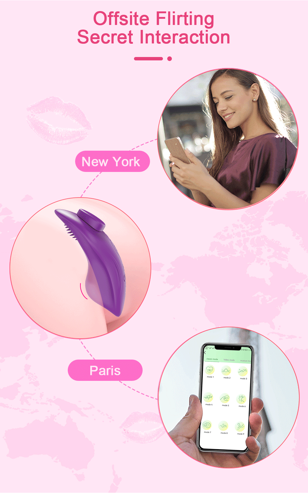 APP Wearable Vibrator for Women Bluetooth Control Egg Clit Stimulator Magnetic Wear Vibrating Female Masturbator Sex
