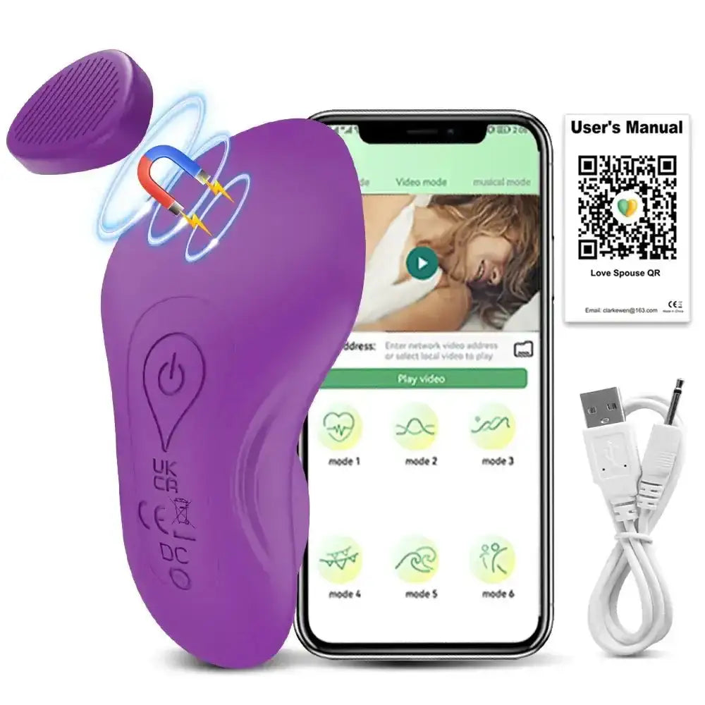 APP Wearable Vibrator for Women Bluetooth Control Egg Clit Stimulator Magnetic Wear Vibrating Female Masturbator Sex