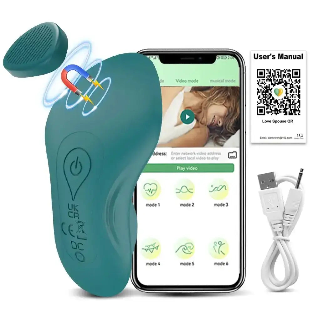 APP Wearable Vibrator for Women Bluetooth Control Egg Clit Stimulator Magnetic Wear Vibrating Female Masturbator Sex
