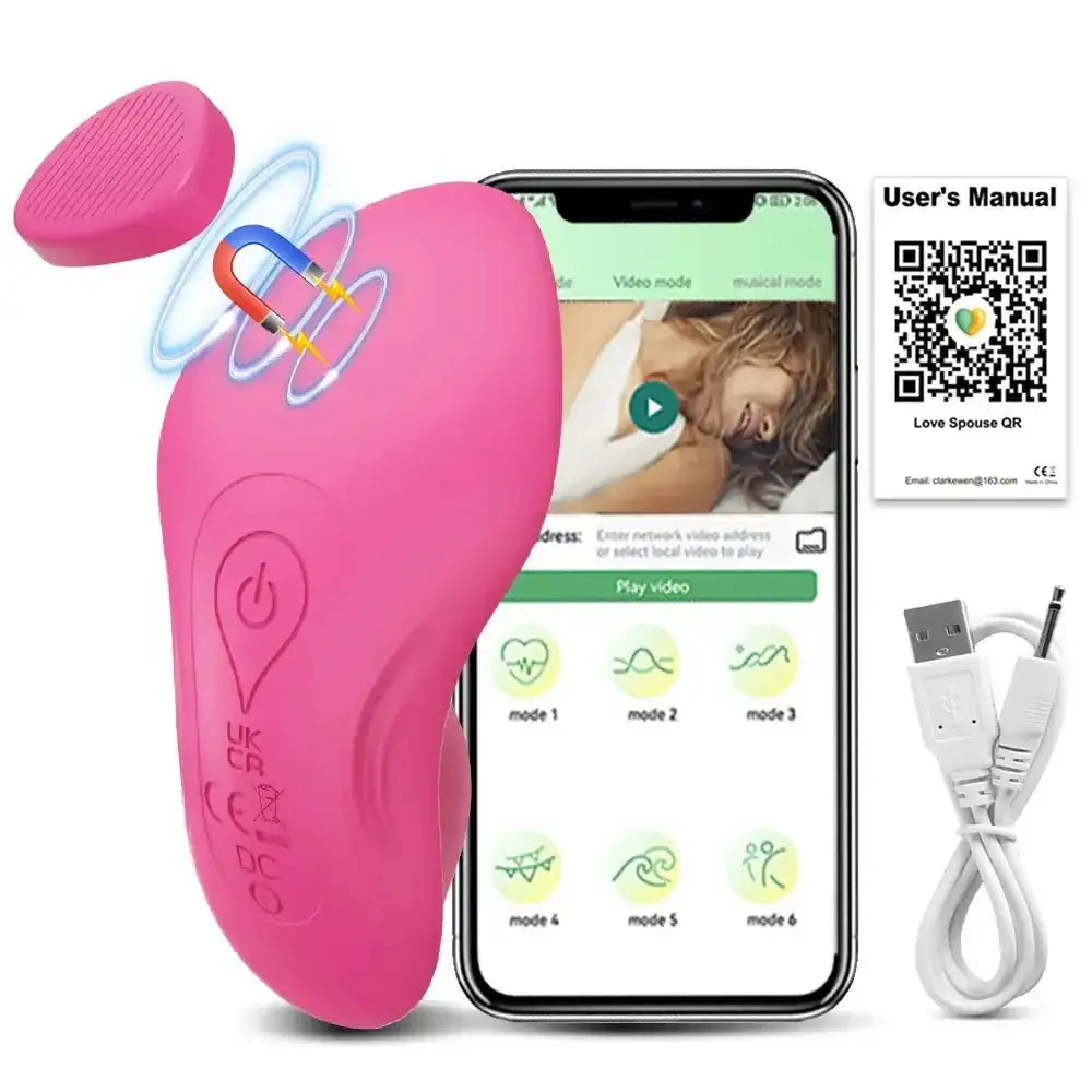 APP Wearable Vibrator for Women Bluetooth Control Egg Clit Stimulator Magnetic Wear Vibrating Female Masturbator Sex