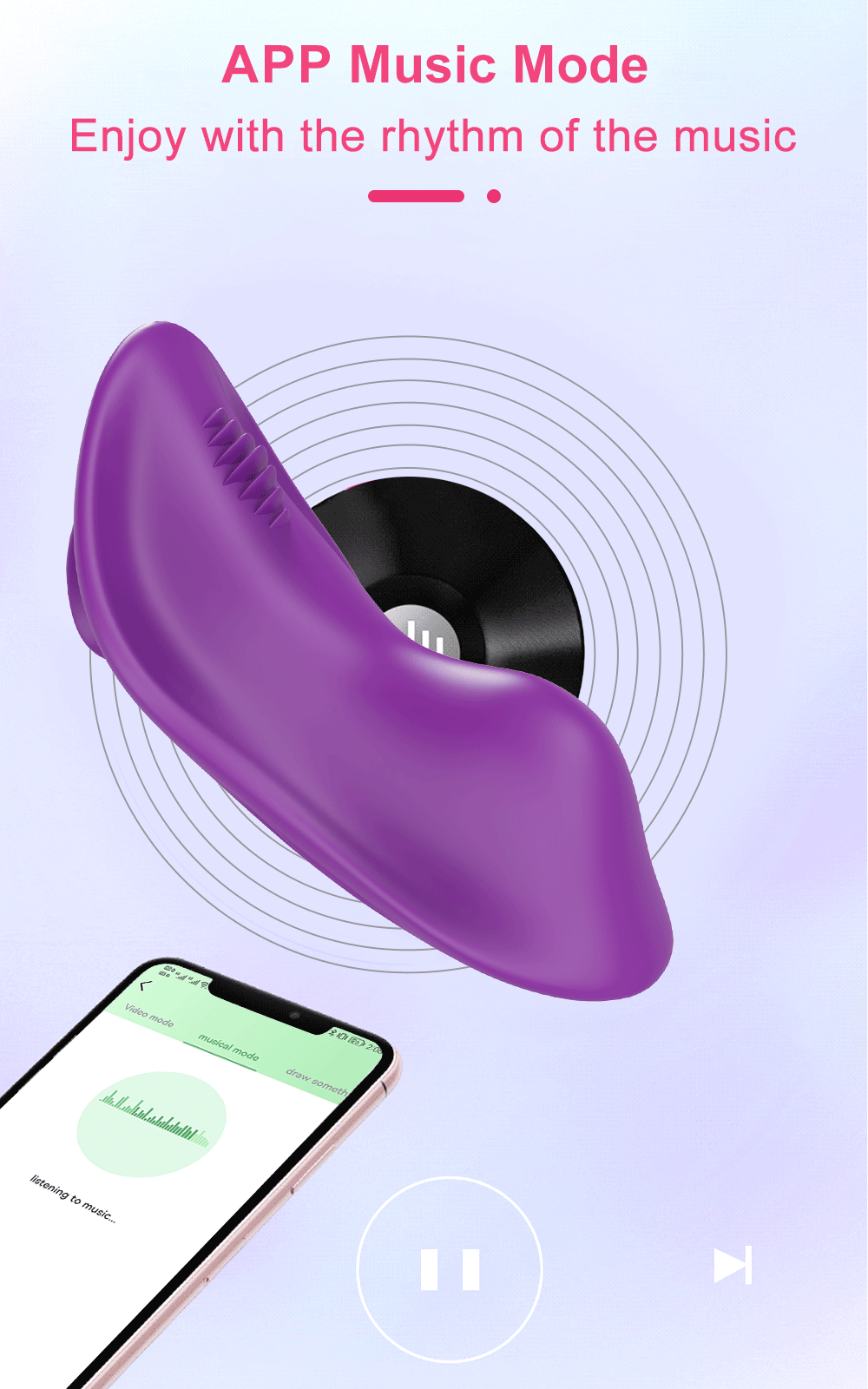 APP Wearable Vibrator for Women Bluetooth Control Egg Clit Stimulator Magnetic Wear Vibrating Female Masturbator Sex