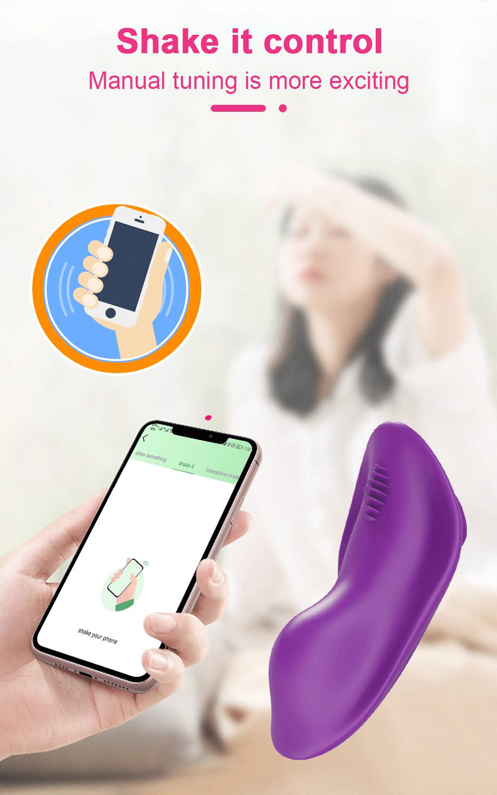 APP Wearable Vibrator for Women Bluetooth Control Egg Clit Stimulator Magnetic Wear Vibrating Female Masturbator Sex