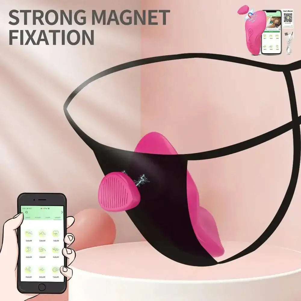 APP Wearable Vibrator for Women Bluetooth Control Egg Clit Stimulator Magnetic Wear Vibrating Female Masturbator Sex
