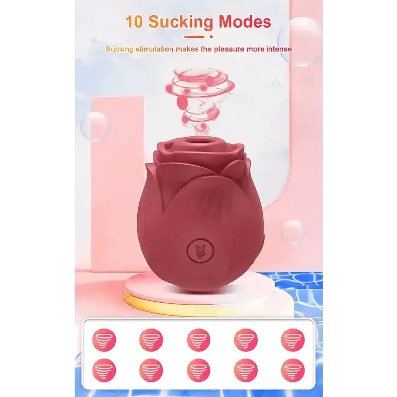 Rose Sucking Sex Toys Dildo Vibrator for Women 3in1 Thrusting G Spot Anal Vibrators Stimulator Female Vibrating Egg
