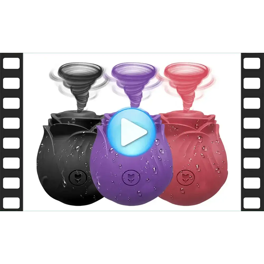 Rose Sucking Sex Toys Dildo Vibrator for Women 3in1 Thrusting G Spot Anal Vibrators Stimulator Female Vibrating Egg