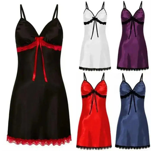 Sexy Nightgown For Women Sexy Nightie Sleepwear Plus Size Lace Floral Female Lingerie Suspenders Nightdress Robe Babydoll Summer - The Lady's Haven